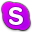 Skype Purple Icon 32x32 png
